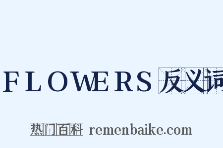 FLOWERS反义词是什么意思的图片